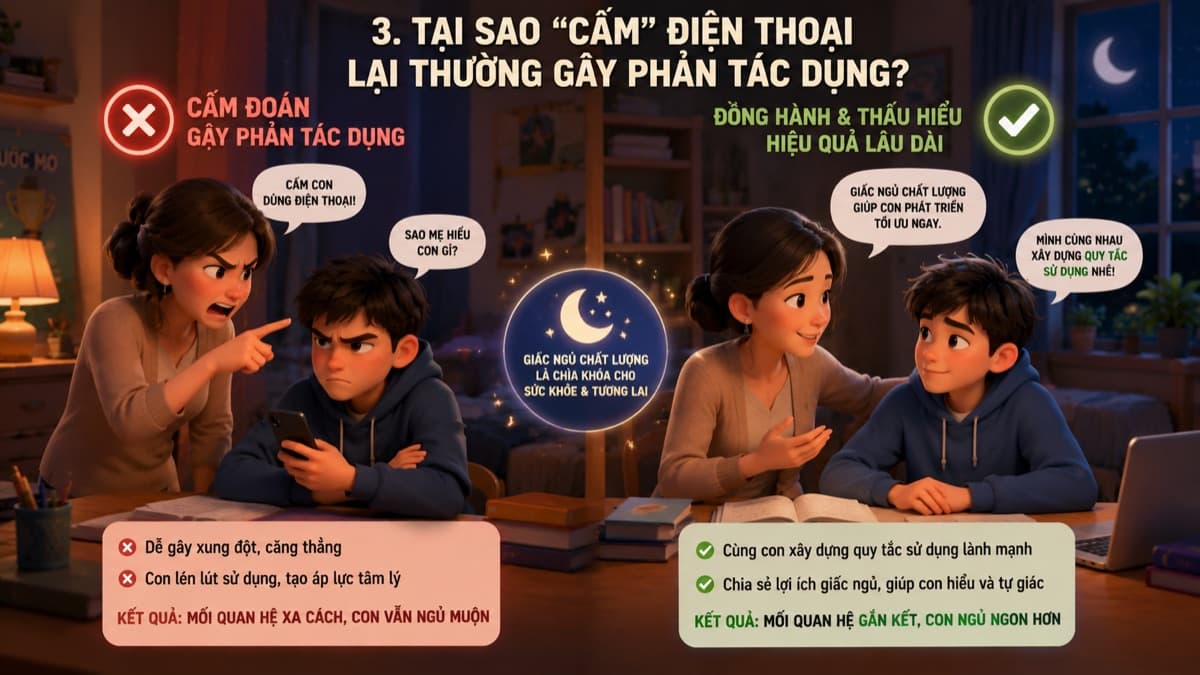 Sử Dụng Điện Thoại Trước Khi Ngủ: Một Trong Những "Kẻ Đánh Cắp" Giấc Ngủ Phổ Biến Ở Tuổi Dậy Thì